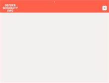 Tablet Screenshot of gendersexuality.info